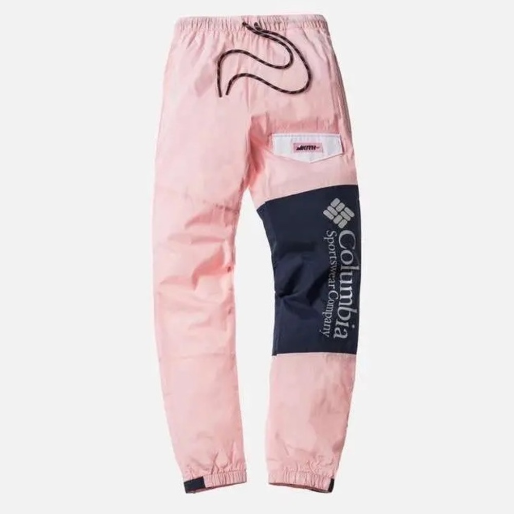 Kith X Columbia Size XL Santa Anna Windpant - Pink/Blue